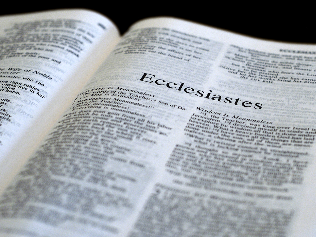 What We Can Learn from “Vanity” in Ecclesiastes